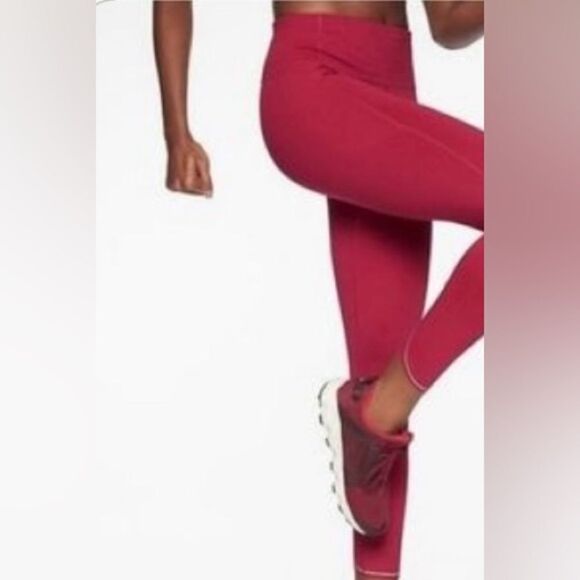 Athleta Pink Run Free 7/8 Leggings. Size XXS. - Picture 1 of 16